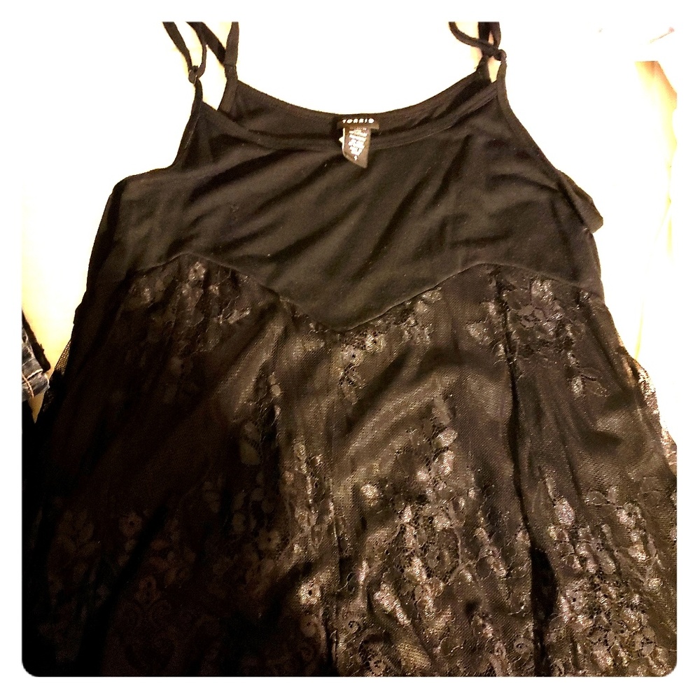 Torrid babydoll lace tank
